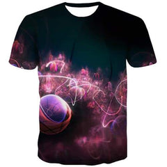 Psychedelic T shirts Men Galaxy Tshirt Printed Nebula Shirt Print Harajuku T-shirts Graphic Colorful Tshirts Cool Short Sleeve - KYKU