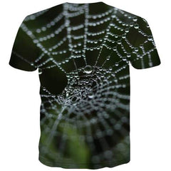 Spider Web T shirts Men Terror Tshirts Casual Halloween T-shirts 3d Hilarious Tshirts Cool Anime T-shirts Graphic Short Sleeve - KYKU