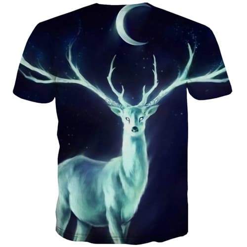 
Elk T shirts Men Deer Tshirts Cool Animal Tshirt Anime Christmas T-shirts 3d Harajuku T shirts Funny Short Sleeve Full Print - KYKU
                