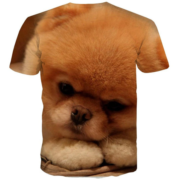 
dog t shirts Novelty 3D shirt Puppy Cute animal men's art costume Cool big Smart dogs
                