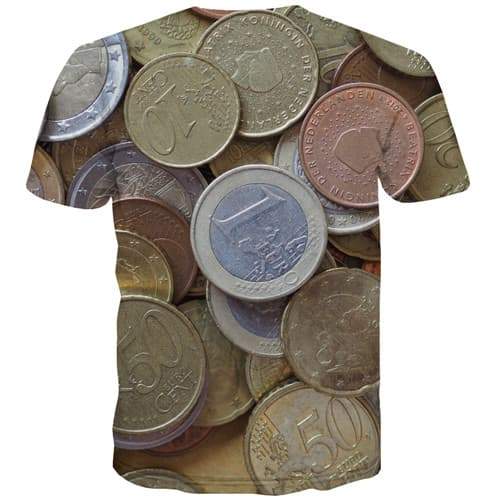 
European Dollar T-shirt Men Money Tshirt Printed Metal Tshirt Anime Gothic Shirt Print Rock Tshirts Casual Short Sleeve T shirts - KYKU
                