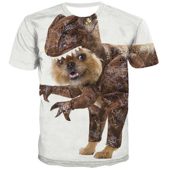dog t shirt Casual Puppy Cute animal Cool men big Smart dogs outfits