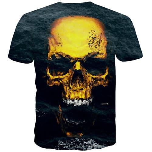 
Skull T shirts Men Metal Tshirts Casual Street Tshirt Printed Hip Hop T-shirts 3d Gothic Tshirts Cool Short Sleeve T shirts - KYKU
                