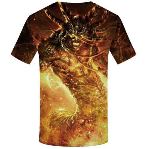 
Flame T-shirt Men Skull Tshirts Casual Animal Tshirts Novelty Game Tshirt Printed War Shirt Print Short Sleeve Fashion Mens Tops - KYKU
                