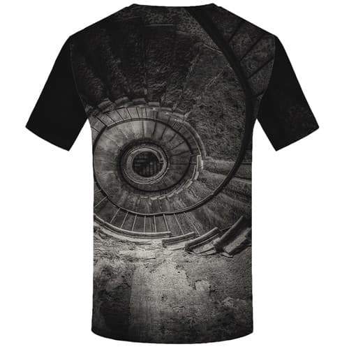 
Psychedelic T-shirt Men Dizziness T-shirts Graphic Gray Tshirt Printed Black Hole Tshirts Novelty Eye Shirt Print Short Sleeve - KYKU
                