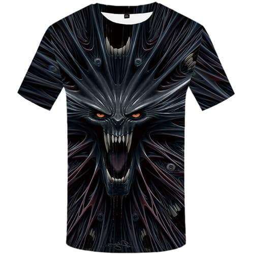 
Skull T shirts Men Harajuku Tshirts Novelty Gothic Tshirts Casual War Tshirts Cool Cartoon Tshirt Anime Short Sleeve Hip hop - KYKU
                