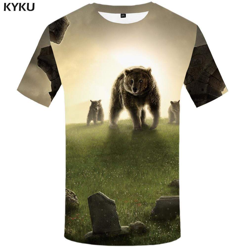 
Bear T-shirts Men Russia T-shirt 3d Animal Tshirts Print Love Tshirt Anime Weed T shirts Funny Mens Clothing Casual Unisex - KYKU
                