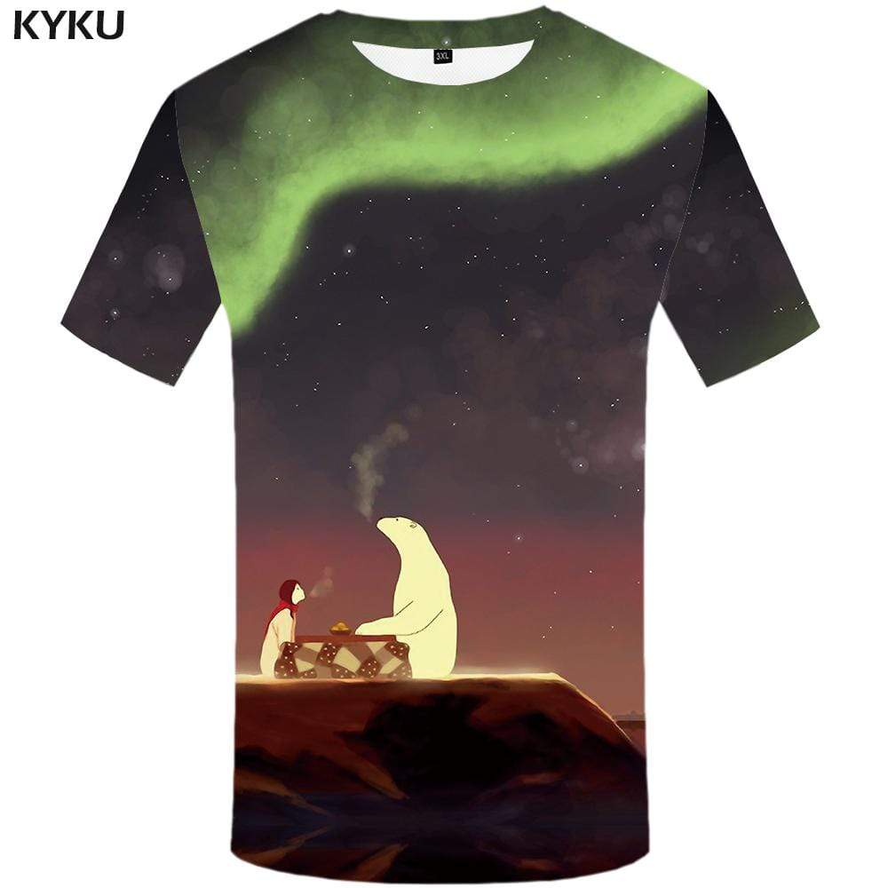 
Bear T-shirts Men Russia Tshirt Anime Animal Tshirts Print Aurora T shirts Funny Cartoon T-shirt 3d Mens Clothing Short Sleeve - KYKU
                