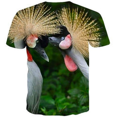 Bird T shirts Men Animal Tshirt Anime Lovely T-shirts 3d Harajuku Tshirts Casual Hip Hop Tshirt Printed Short Sleeve T shirts - KYKU