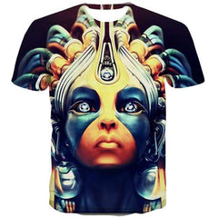 Indian T shirts Men Native American Tshirts Cool Colorful Tshirts Novelty Cartoon Tshirts Casual Harajuku T-shirts 3d - KYKU