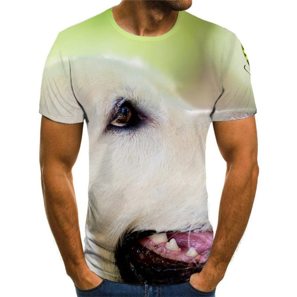 tshirt Golden Retriever dog clothing Puppy Cute Pets big Smart dogs man art costume Cool