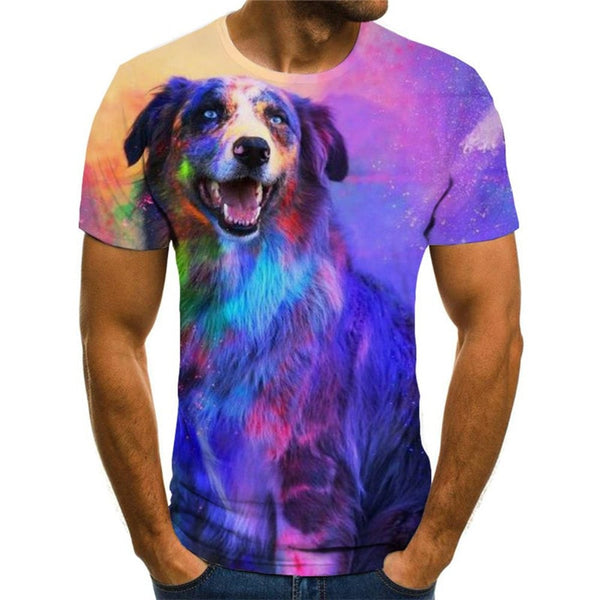tshirts dog shirt tee Puppy Cute animal art costume men's big Smart dogs Cool