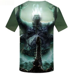 Film T-shirt Men War T shirts Funny Anime Tshirt Anime Character Tshirt Printed Gray Tshirts Novelty Short Sleeve T shirts Mens