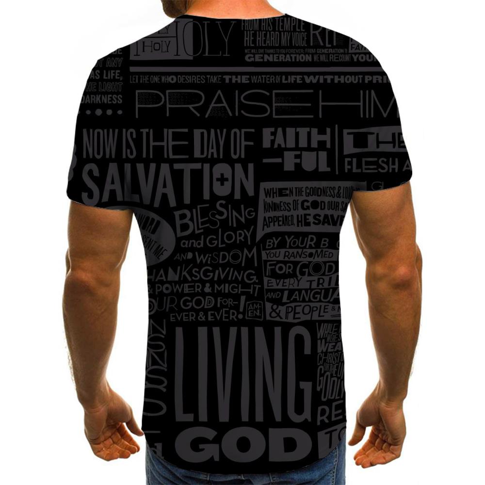 
black letters tshirt Hip hop tshirt 3D special texture Cool different art costume men
                