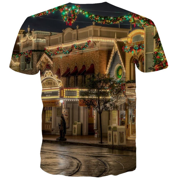 
street lighting tshirts festival 3D tshirt art costume men Cool Christmas
                
