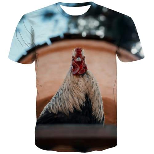 Cock T-shirt Men Harajuku Tshirt Anime Hilarious Tshirt Printed Street T-shirts Graphic Leisure Tshirts Casual Short Sleeve - KYKU