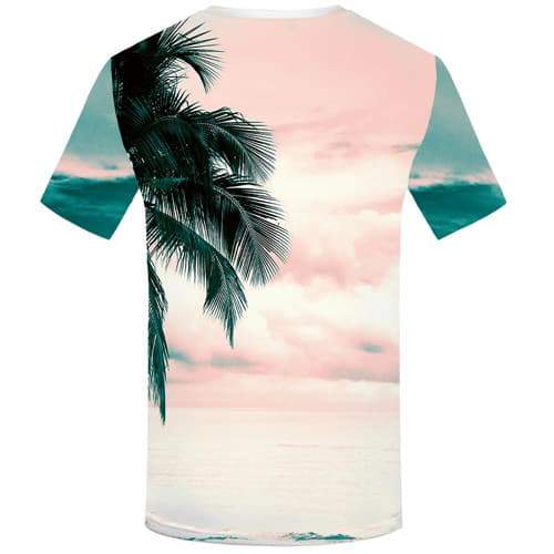 
Coconut Tree T-shirt Men Ocean Tshirts Novelty Cloud T-shirts 3d Harajuku T-shirts Graphic Leaf T shirts Funny Short Sleeve - KYKU
                