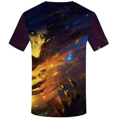Skull T shirts Men Graffiti Shirt Print Psychedelic Tshirts Cool Space T-shirts 3d Harajuku Tshirts Novelty Short Sleeve summer - KYKU