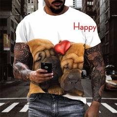 t shirts dog clothing Puppy Cute Pets art costume big Smart dogs men Cool