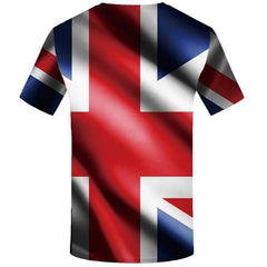 British Flag T shirts Men United Kingdom Tshirt Printed Art T shirts Funny Harajuku T-shirts Graphic Gothic T-shirts 3d - KYKU