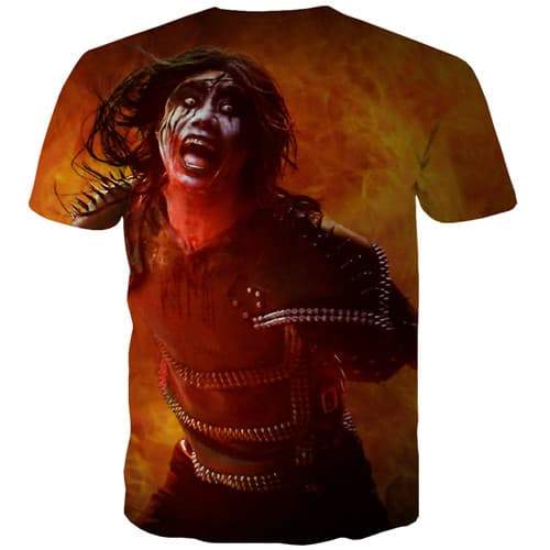 
Halloween T-shirt Men Flame Tshirt Anime Terror Tshirts Casual War T-shirts 3d Punk Rock Shirt Print Short Sleeve Fashion - KYKU
                
