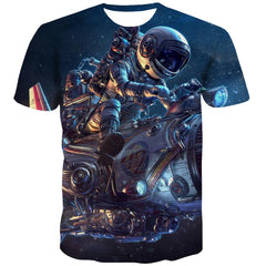 shirt Airship air ship Hip hop tshirt 3D art costume Casual men flying ship