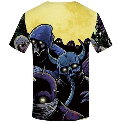 
Skull T shirts Men War T-shirts 3d Band T-shirts Graphic Animal Shirt Print Gothic T shirts Funny Short Sleeve Fashion Mens Tee - KYKU
                