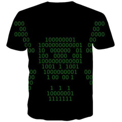 Digital T shirts Men Program Tshirt Printed Black Tshirt Anime Leisure Shirt Print Short Sleeve summer Men Tee Top Slim Rock - KYKU