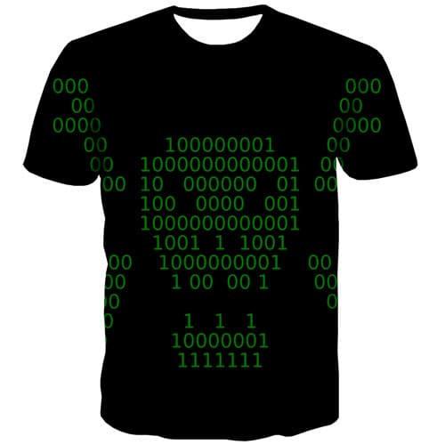 
Digital T shirts Men Program Tshirt Printed Black Tshirt Anime Leisure Shirt Print Short Sleeve summer Men Tee Top Slim Rock - KYKU
                