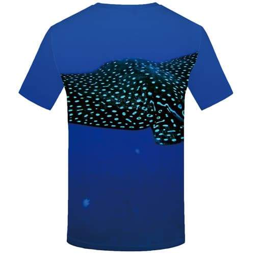 
Fish T-shirt Men Blue Tshirts Novelty Animal Shirt Print Tropical T shirts Funny Gothic T-shirts Graphic Short Sleeve Hip hop - KYKU
                