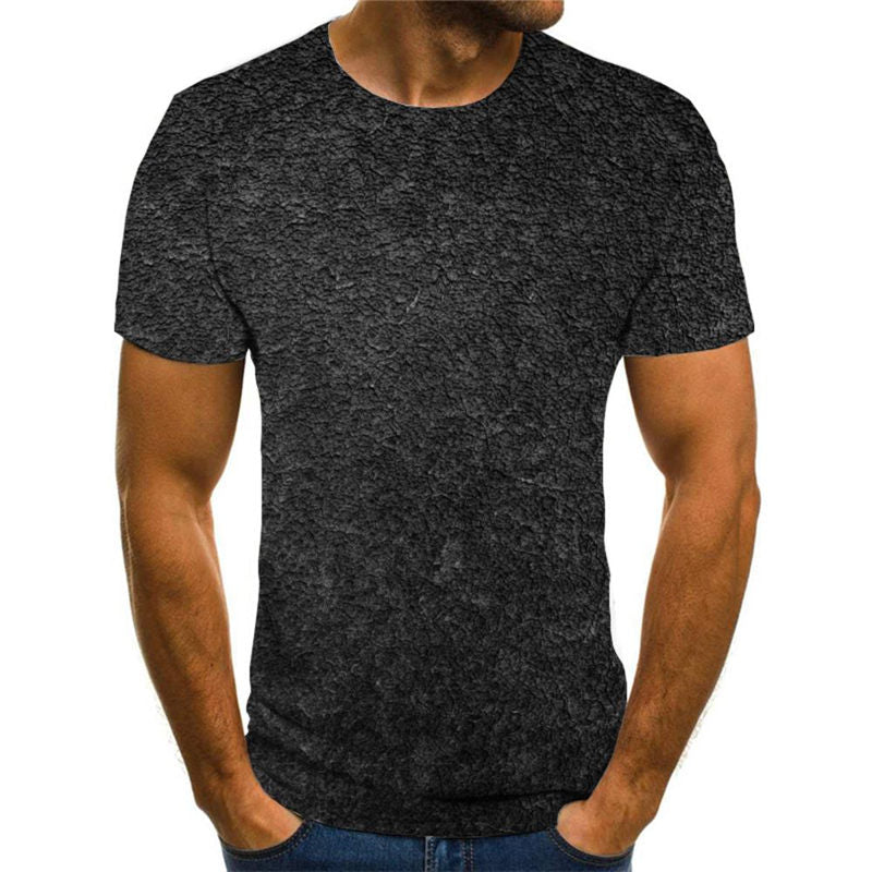 
black irregular texture shirt special texture shirt tee different Casual art costume men
                