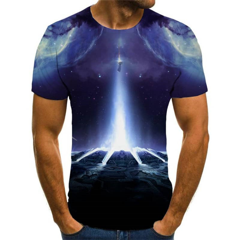 
shirt abstract  personality clothing  Casual art costume men's fun geometric colorful art
                