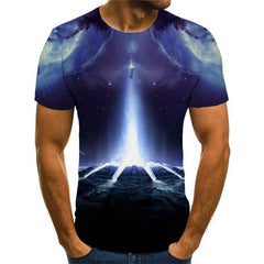 shirt abstract  personality clothing  Casual art costume men's fun geometric colorful art