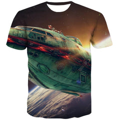 Airship shirt Funny 3D t shirt air ship Cool art costume flying ship men