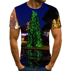 street lighting t shirts 3D tshirt festival art costume men Christmas Cool