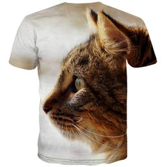 Animal T shirts Men Lovely Tshirts Novelty Street Tshirts Cool Leisure Shirt Print Funny T-shirts 3d Short Sleeve Punk Rock Mens - KYKU