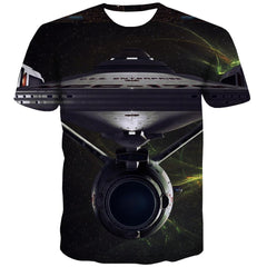 t shirt Airship air ship Casual Casual flying ship men art costume
