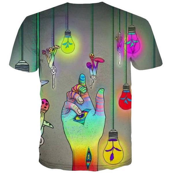 
abstract t shirt personality t shirt 3D fun geometric colorful art art costume Cool men
                