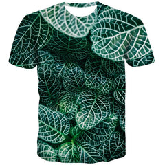 Green reticulated grass texture shirts special texture shirt tee Cool different art costume man