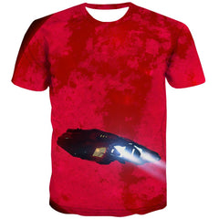 Airship t shirt Novelty 3D shirt air ship art costume flying ship Casual men