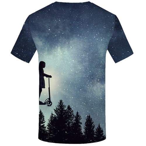 
Galaxy Space T-shirt Men Forest T shirts Funny Nebula Tshirts Novelty Character T-shirts Graphic Art Tshirt Anime Short Sleeve - KYKU
                