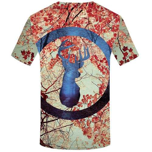 
Deer T-shirt Men Forest T-shirts Graphic Animal T-shirts 3d Geometric Tshirts Cool Abstract Tshirt Printed Short Sleeve Hip hop - KYKU
                