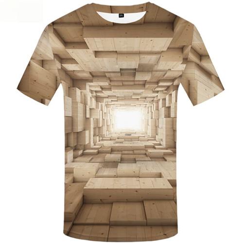 Wood T-shirt Men Gray T shirts Funny Dizziness Tshirts Cool Vortex T-shirts 3d Harajuku Tshirts Novelty Short Sleeve Hip hop