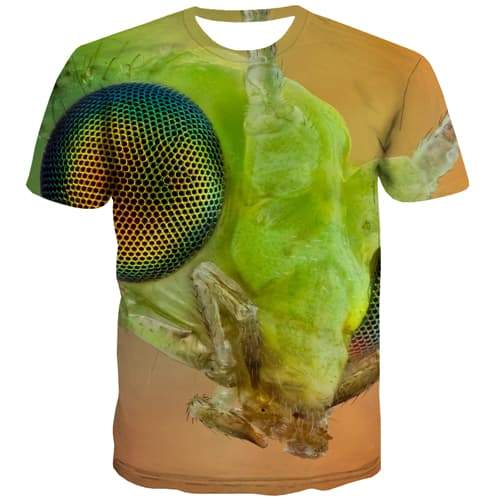 Insect T-shirt Men Plant T-shirts Graphic Abstract T-shirts 3d Psychedelic Tshirts Casual Colorful Tshirt Anime Short Sleeve - KYKU