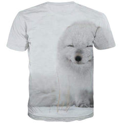 Bear T-shirt Men Russia Tshirts Casual Snow T-shirts 3d Hip Hop Tshirts Cool White Tshirts Novelty Short Sleeve Hip hop Men - KYKU
