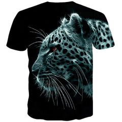 Animal T-shirt Men Tiger Tshirts Novelty Ferocious Tshirt Anime Street T shirts Funny Harajuku Tshirts Cool Short Sleeve - KYKU