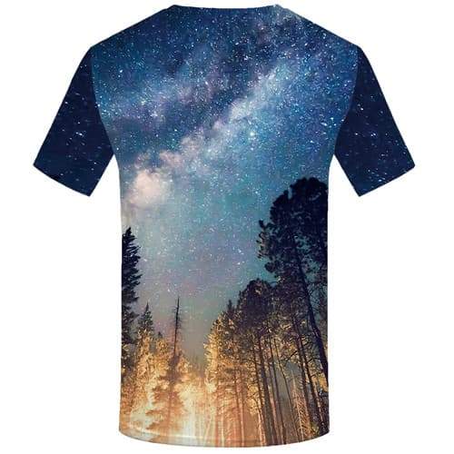 
Galaxy Space T shirts Men Forest Tshirts Cool Nebula T-shirts 3d Aurora Tshirts Novelty Colorful T shirts Funny Short Sleeve - KYKU
                