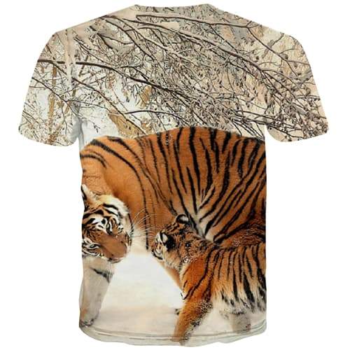 
Tiger T-shirt Men Animal Tshirt Printed Lovely T-shirts Graphic Snow Tshirt Anime Funny T shirts Funny Short Sleeve Hip hop - KYKU
                