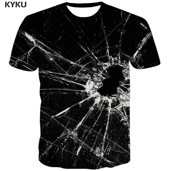 t shirt abstract personality Hip hop tshirt 3D Cool fun geometric colorful art men art costume