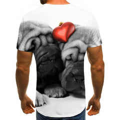 dog shirts Print clothes Puppy Cute Pets art costume Cool big Smart dogs men